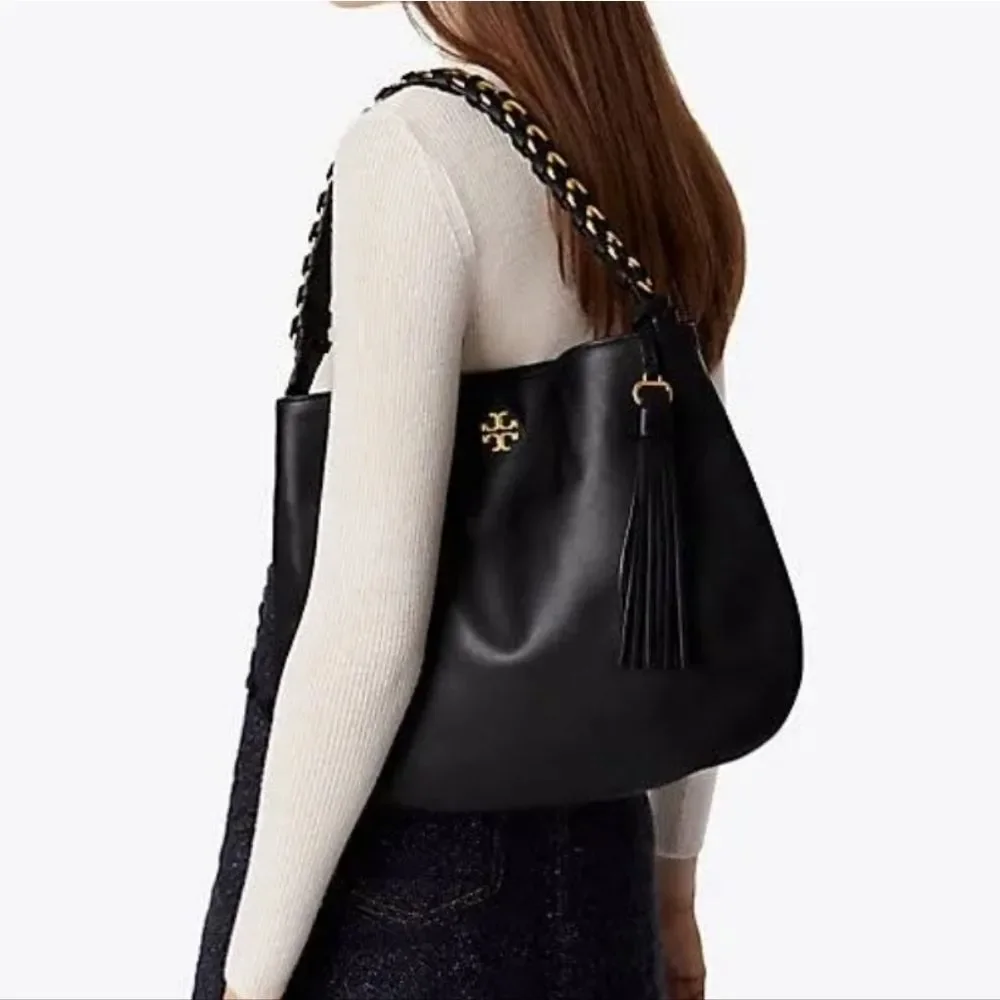 Tory Burch Brooke Hobo Bag with Braided Handle